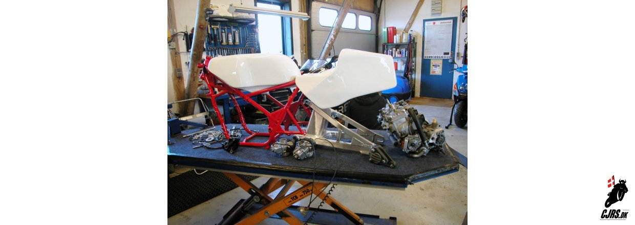 Yamaha TZ 250 type 59W er det nste projekt vi er startet p.