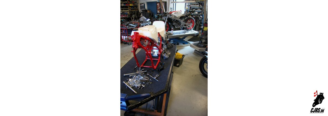 Yamaha TZ 250 type 59W er det nste projekt vi er startet p.