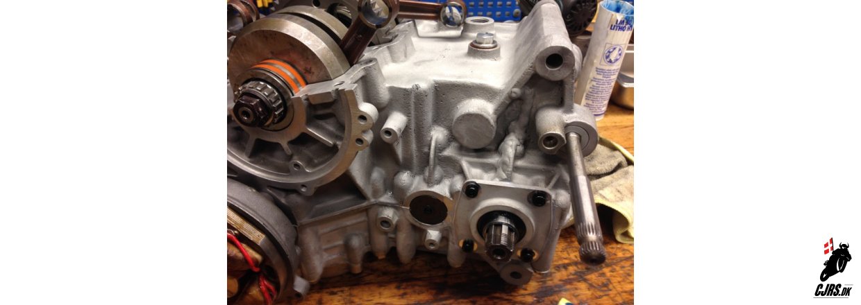 Opdatering p RG 500 motor genopbygning