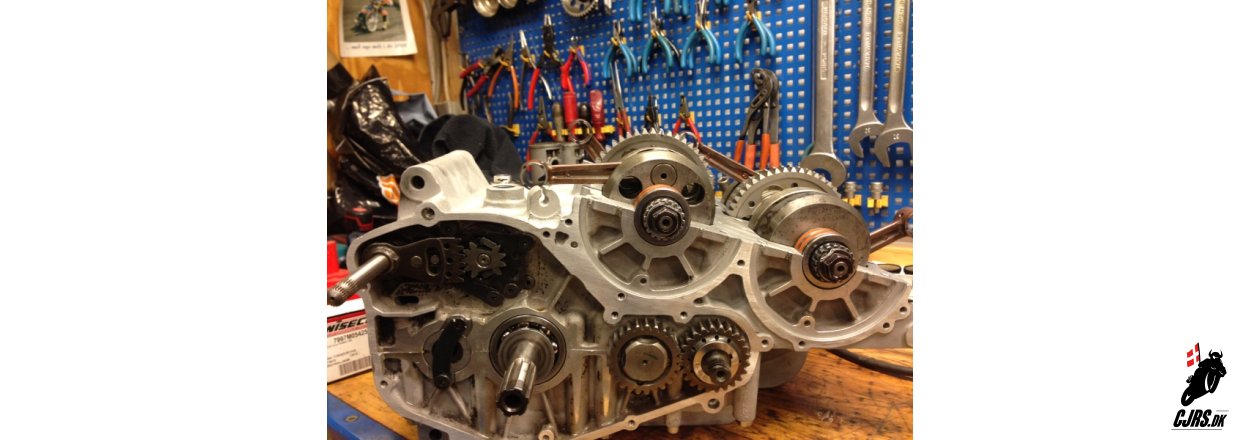 Opdatering p RG 500 motor genopbygning