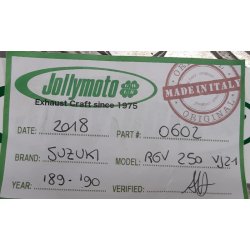 Jolly Moto Suzuki RGV 250 '89 - '90 VJ21 med carbon lyddmper