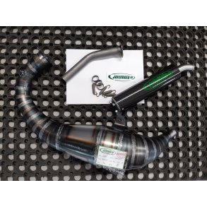 Jolly Moto Honda RS125R 1988-94 ekspantionskammer med carbon lyddmper	