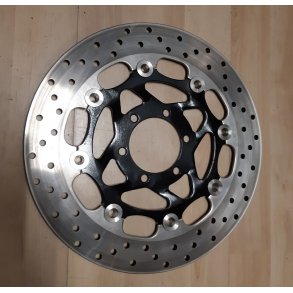 Bremseskive Yamaha TZR 125 4FL, TZR 250 3MA, TZR 250 3XV Brugt med nye rustfri bobbins  