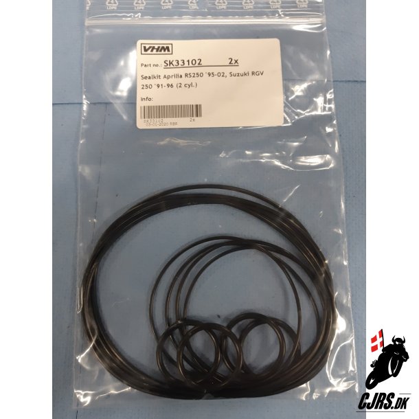 VHM pakningsst til inserts Aprillia RS250 Suzuki RGV 250 = 2 st volumen 11,80 cc