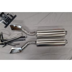 OUTLET Udstdning Suzuki SV1000N Rustfri oval