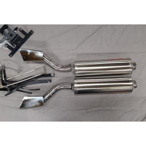 OUTLET Udstdning Suzuki SV1000N Rustfri oval