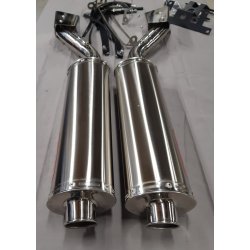 OUTLET Udstdning Suzuki SV1000N Rustfri oval