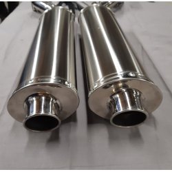 OUTLET Udstdning Suzuki SV1000N Rustfri oval