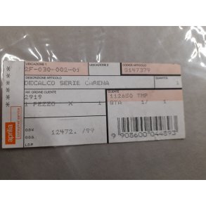 Aprilia RS 250 decal 8147379