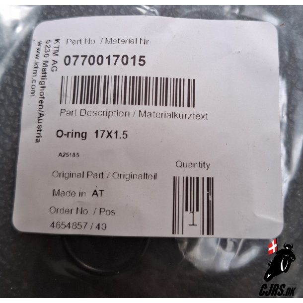 KTM O ring 0770017015