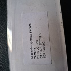 Yamaha Koniske kronhovedleje s�t DT125 / DT200 / TDR125 / TDR 250
