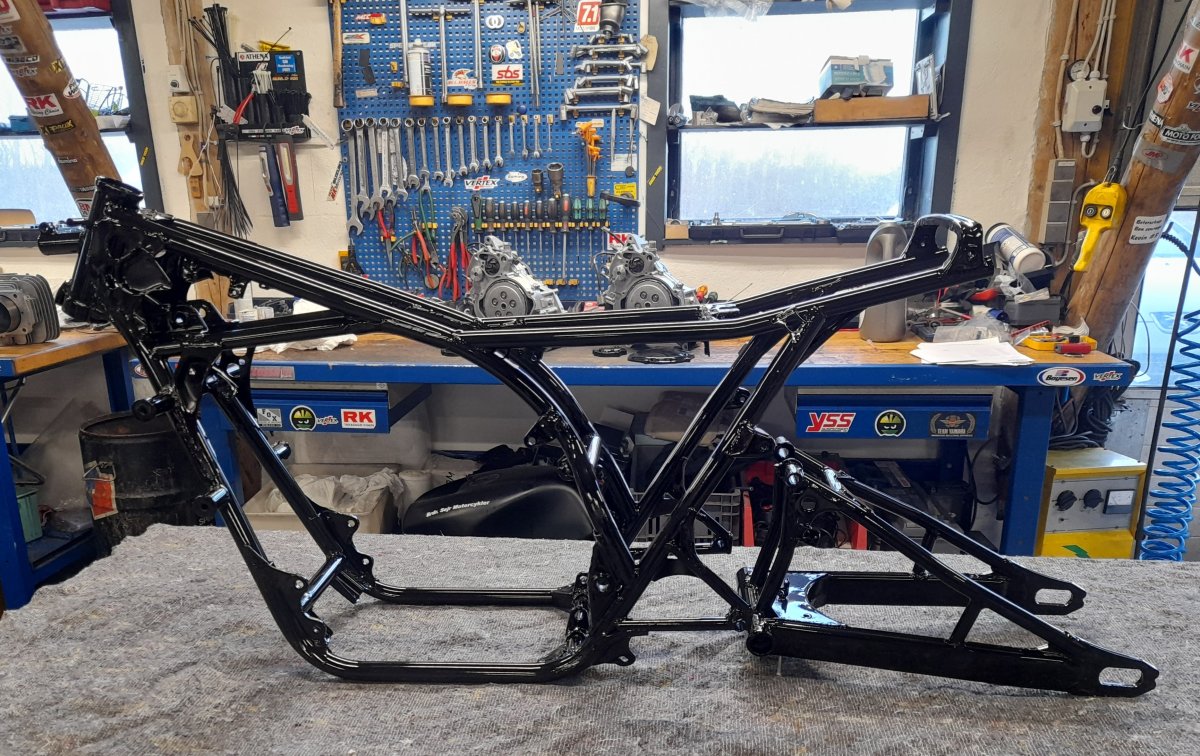 Yamaha TZ 250 D Stel og Cantilever bagsvinger - Yamaha - C.J.Renovering ...