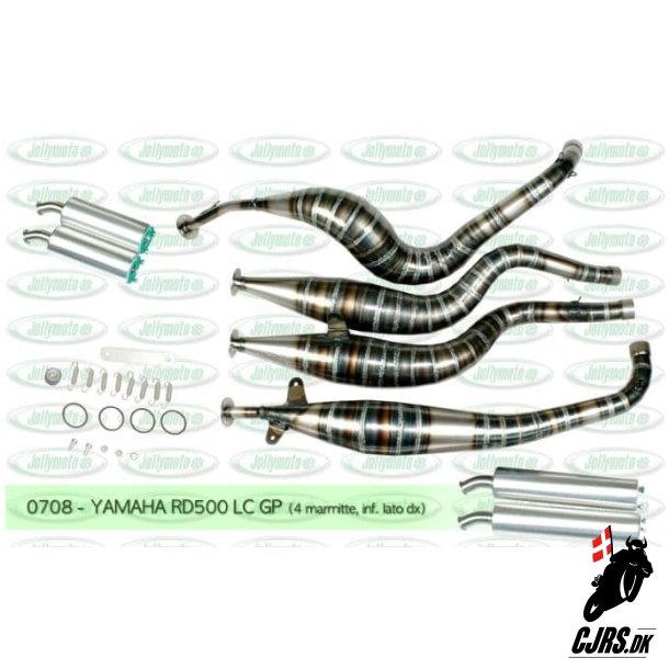Jolly Moto Yamaha RD 500 LC GP STYLE udst. hjre side  Alu dmper