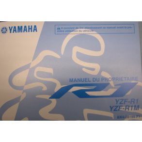 Yamaha R1 type BX46 Owners manual