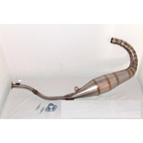 JL-Udstdning Aprilia RS125 STAINLESS STEEL Exhaust m. rustfrit stl dmper Classic Cap