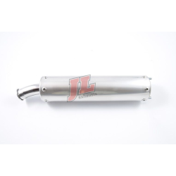 JL-Udstdning Aprilia RS125 STAINLESS STEEL Exhaust m. Kevlar Grn dmper Classic Cap
